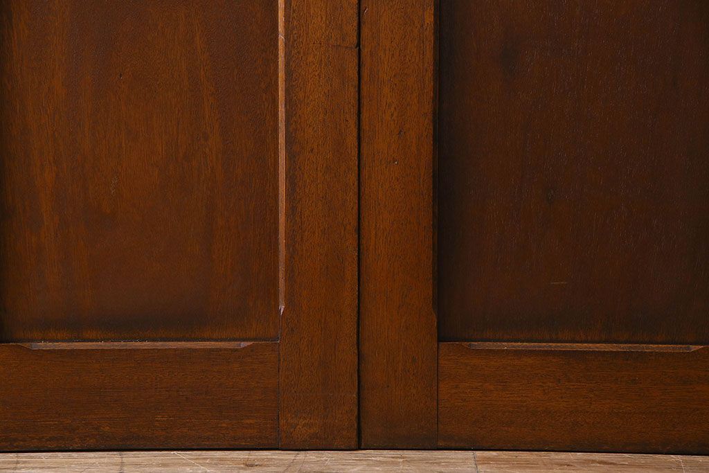 クリアガラス入り　昭和レトロのガラス引き戸(ガラス戸)4枚組(1)