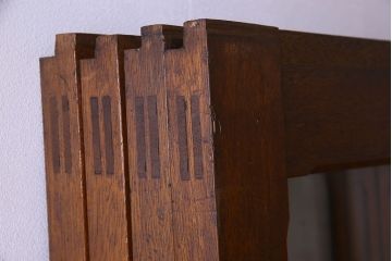 クリアガラス入り　昭和レトロのガラス引き戸(ガラス戸)4枚組(1)