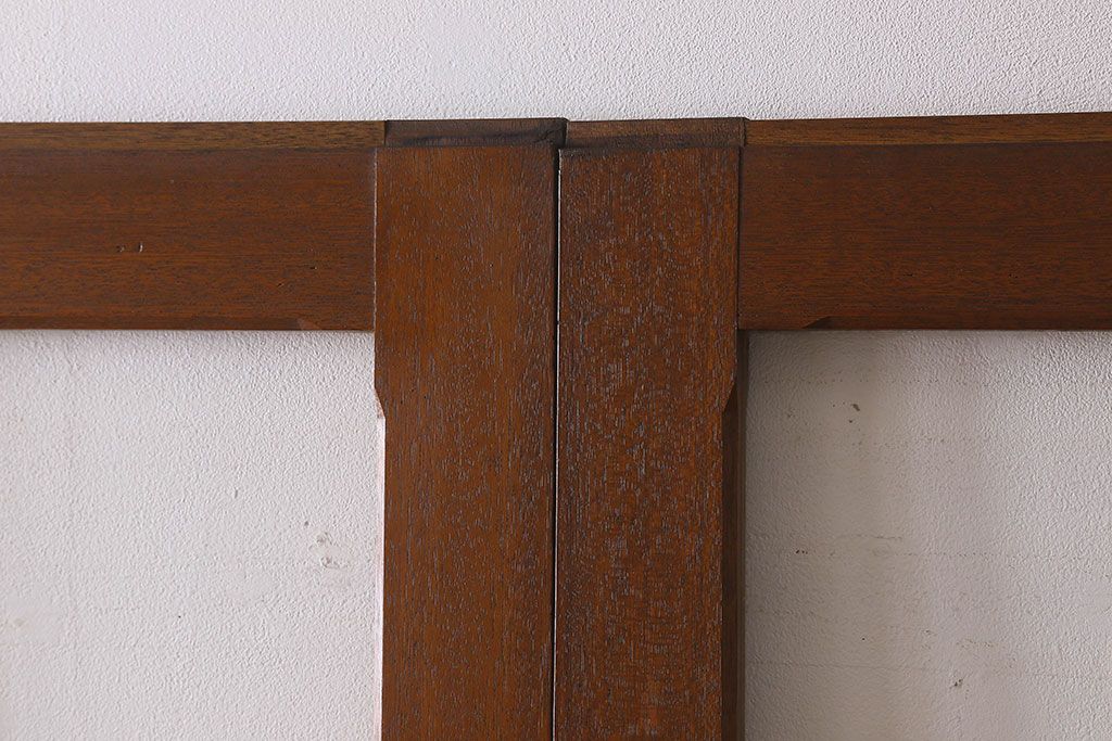 クリアガラス入り　昭和レトロのガラス引き戸(ガラス戸)4枚組(1)