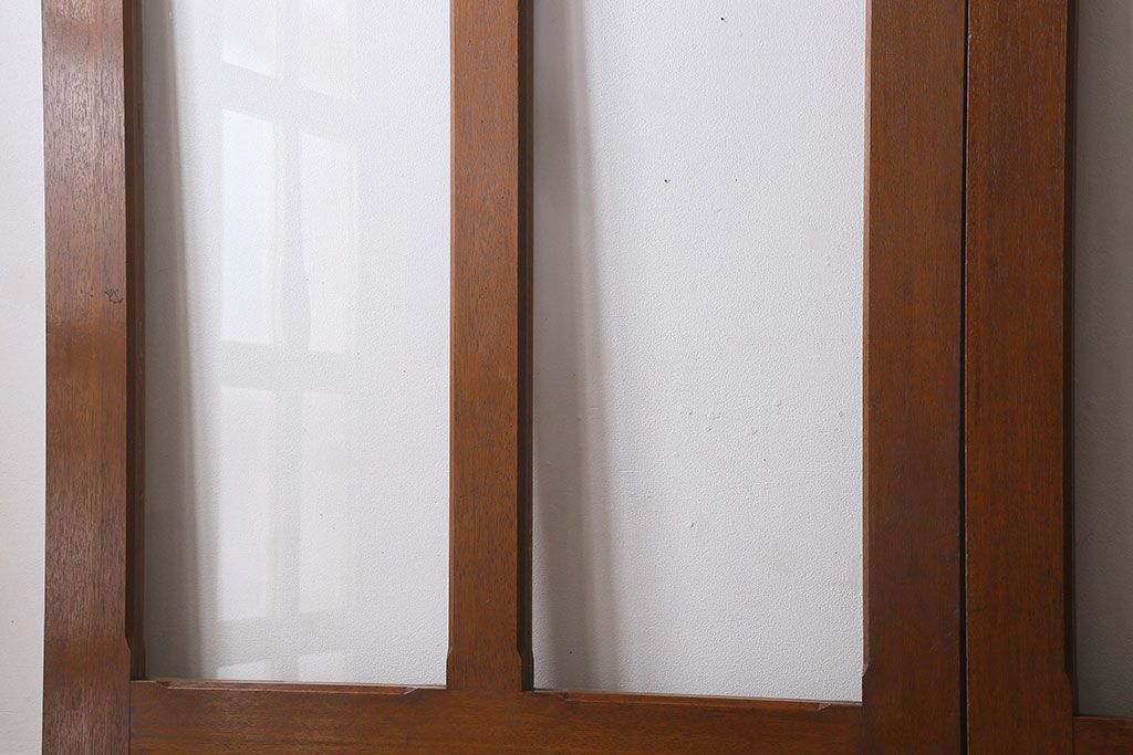 クリアガラス入り　昭和レトロのガラス引き戸(ガラス戸)4枚組(1)