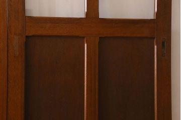 クリアガラス入り　昭和レトロのガラス引き戸(ガラス戸)4枚組(1)