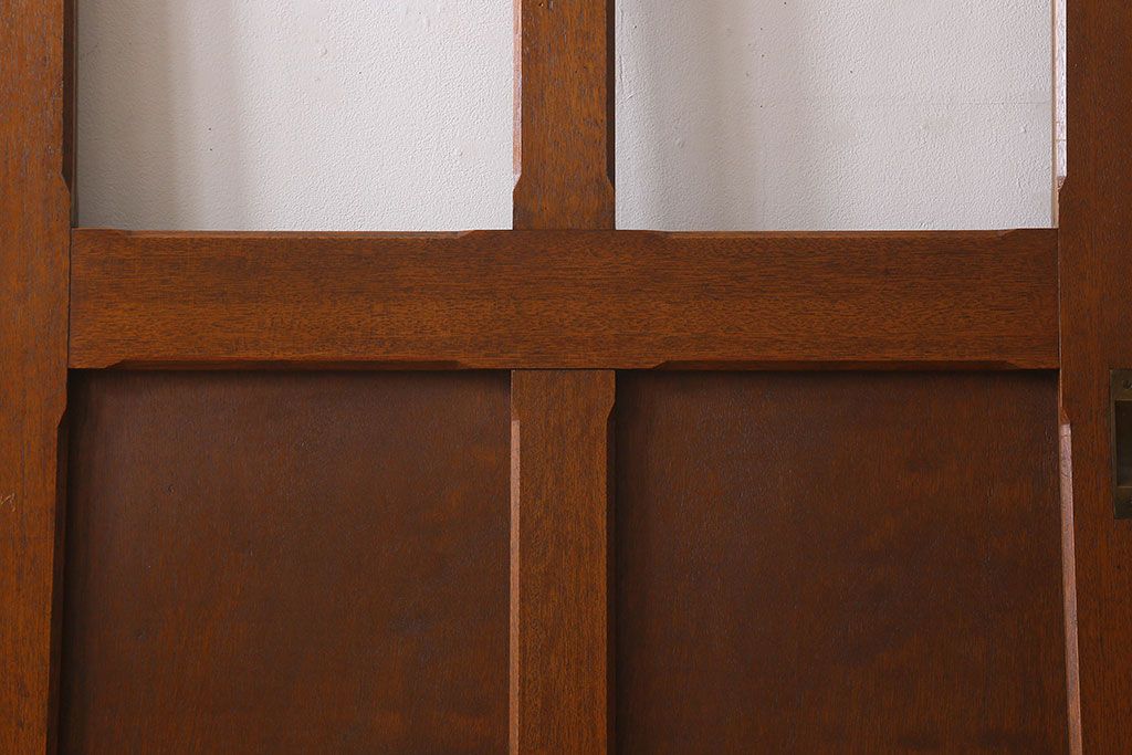 クリアガラス入り　昭和レトロのガラス引き戸(ガラス戸)4枚組(1)