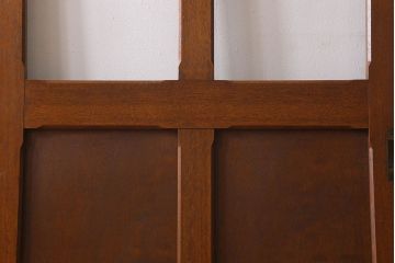 クリアガラス入り　昭和レトロのガラス引き戸(ガラス戸)4枚組(1)