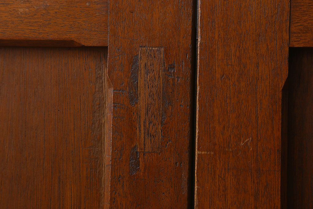 クリアガラス入り　昭和レトロのガラス引き戸(ガラス戸)4枚組(1)