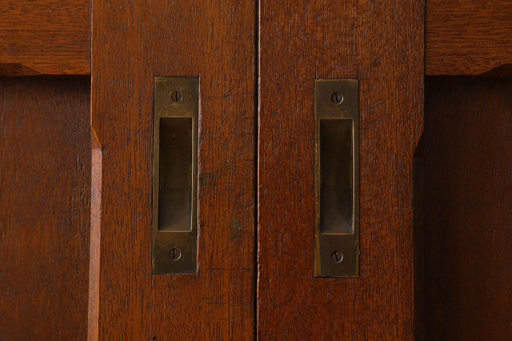 クリアガラス入り　昭和レトロのガラス引き戸(ガラス戸)4枚組(1)