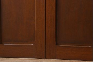 クリアガラス入り　昭和レトロのガラス引き戸(ガラス戸)4枚組(1)