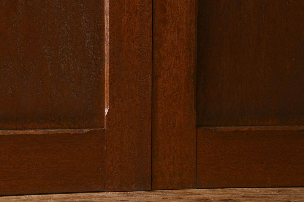 クリアガラス入り　昭和レトロのガラス引き戸(ガラス戸)4枚組(1)