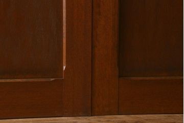 クリアガラス入り　昭和レトロのガラス引き戸(ガラス戸)4枚組(1)