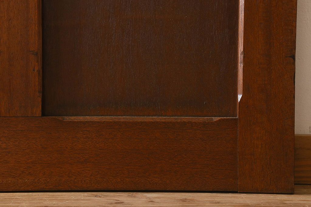 クリアガラス入り　昭和レトロのガラス引き戸(ガラス戸)4枚組(1)