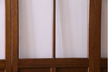 クリアガラス入り　昭和レトロのガラス引き戸(ガラス戸)4枚組