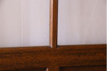 クリアガラス入り　昭和レトロのガラス引き戸(ガラス戸)4枚組