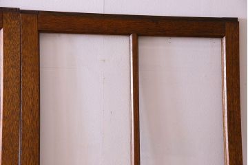 クリアガラス入り　昭和レトロのガラス引き戸(ガラス戸)4枚組