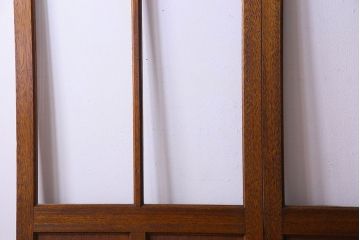 クリアガラス入り　昭和レトロのガラス引き戸(ガラス戸)4枚組