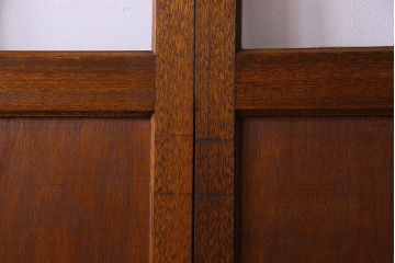 クリアガラス入り　昭和レトロのガラス引き戸(ガラス戸)4枚組