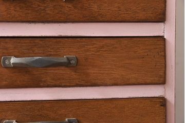 レトロ家具　昭和レトロ　ペイントが施された小引き出し