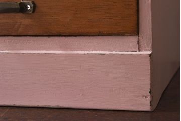 レトロ家具　昭和レトロ　ペイントが施された小引き出し