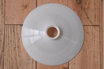 昭和レトロ　懐かしさ漂う平笠の天井照明(電笠)2ヶセット