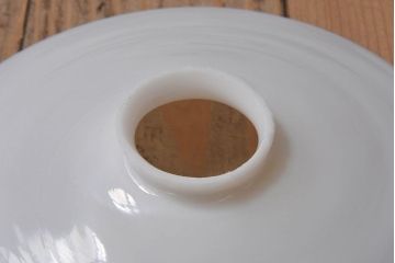 昭和レトロ　温かみのある平笠のシェード(電笠)(1)