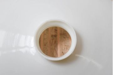 昭和レトロ　温かみのある平笠のシェード(電笠)(2)