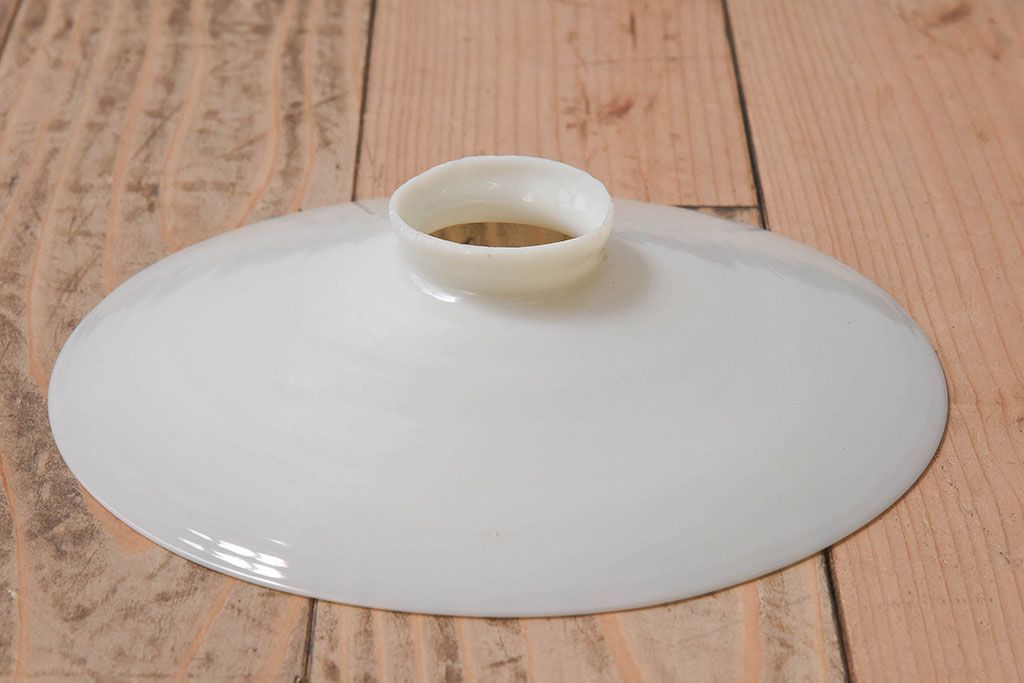 昭和レトロ　温かみのある平笠のシェード(電笠)(2)