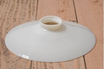 昭和レトロ　温かみのある平笠のシェード(電笠)(2)