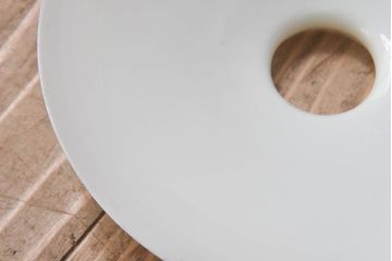 昭和レトロ　温かみのある平笠のシェード(電笠)(2)