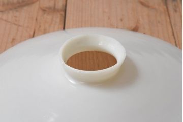 昭和レトロ　温かみのある平笠のシェード(電笠)(2)