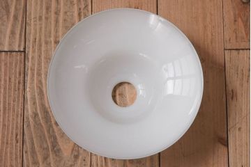 昭和レトロ　温かみのある平笠のシェード(電笠)(3)