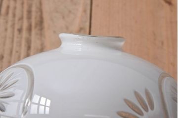 和製アンティーク　切子入り!和の趣溢れる大正期の天井照明(シェード、電笠)