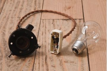 和製アンティーク　美しい切子入りの天井照明(シェード、電笠)