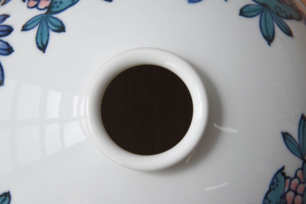 和製アンティーク オールドノリタケ(日陶) 手書き柘榴の図 天井照明(シェード、電笠)