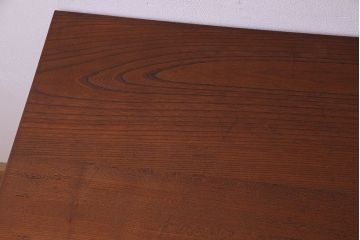 アンティーク家具　和製アンティーク　古材使用　欅材の鉄脚テーブル(作業台)(2)