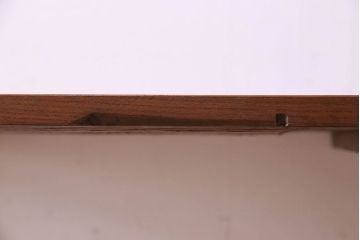 アンティーク家具　和製アンティーク　古材使用　欅材の鉄脚テーブル(作業台)(2)