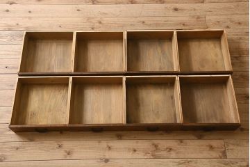 アンティーク家具　古民具・骨董　明治期　和モダンな空間に良く合う帳場箪笥(引き出し、収納箪笥、テレビボード)