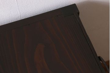 アンティーク家具　古民具・骨董　明治期　和モダンな空間に良く合う帳場箪笥(引き出し、収納箪笥、テレビボード)