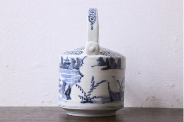 江戸中期　古伊万里　蛸唐草染付銚子(急須、水注)