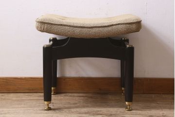 北欧家具　G-PLAN(ジープラン)　Tola&Black(トラー&ブラック)　上品なビンテージスツール(オットマン、椅子、クッションチェア)