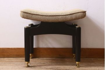 北欧家具 G-PLAN(ジープラン) Tola&Black(トラー&ブラック) 上品なビンテージスツール(オットマン、椅子、クッションチェア)