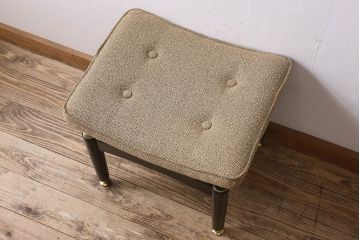 北欧家具 G-PLAN(ジープラン) Tola&Black(トラー&ブラック) 上品なビンテージスツール(オットマン、椅子、クッションチェア)