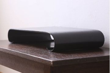 アンティーク雑貨　古民具・骨董　ふじ印　唐木材製!上品な巻き花台(飾り台)