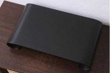 アンティーク雑貨　古民具・骨董　ふじ印　唐木材製!上品な巻き花台(飾り台)