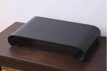 アンティーク雑貨　古民具・骨董　ふじ印　唐木材製!上品な巻き花台(飾り台)