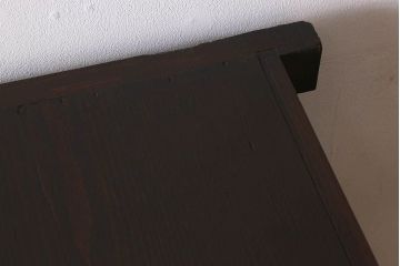 アンティーク家具　明治期!重厚感漂うヒノキ材製の関西帳場箪笥(収納棚・キャビネット)