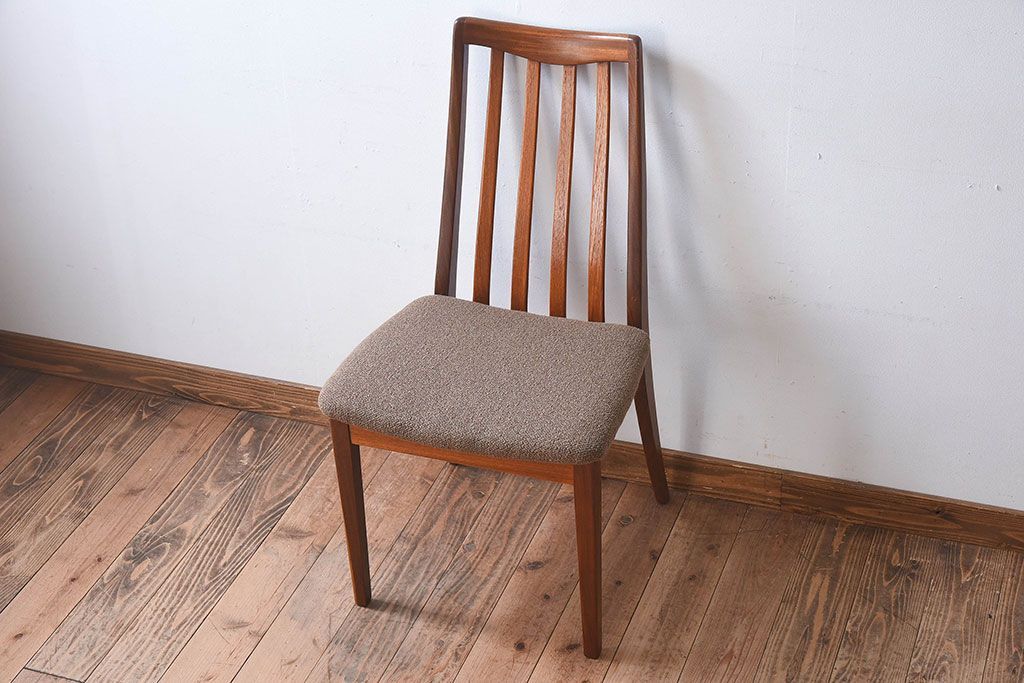 北欧家具　G-PLAN(ジープラン)　チーク材の温もり溢れるビンテージダイニングチェア(椅子)(1)