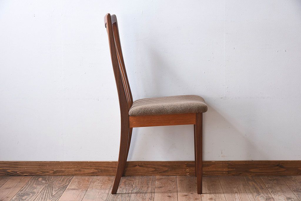 北欧家具　G-PLAN(ジープラン)　チーク材の温もり溢れるビンテージダイニングチェア(椅子)(2)