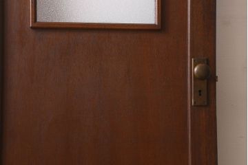 【U様ご成約分】ダイヤガラス使用　真鍮のドアノブがおしゃれな昭和レトロのドア(扉)