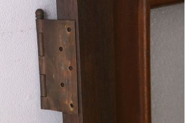 【U様ご成約分】ダイヤガラス使用　真鍮のドアノブがおしゃれな昭和レトロのドア(扉)