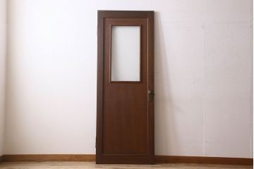【U様ご成約分】ダイヤガラス使用　真鍮のドアノブがおしゃれな昭和レトロのドア(扉)