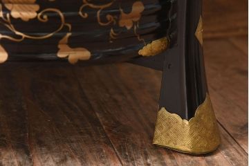 アンティーク雑貨　和製アンティーク　外箱付き!江戸〜明治期に作られた漆塗りの行器(保貝、鉢カバー、小物収納)