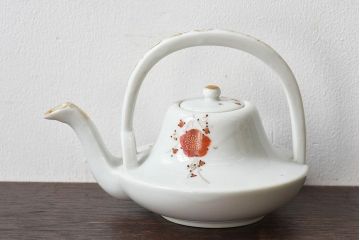 アンティーク雑貨　古民具・骨董　磁器製　梅の絵柄が素敵な銚子(急須)